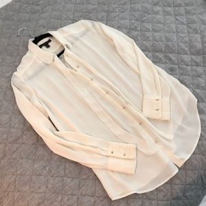 Banana Republic neck tie blouse